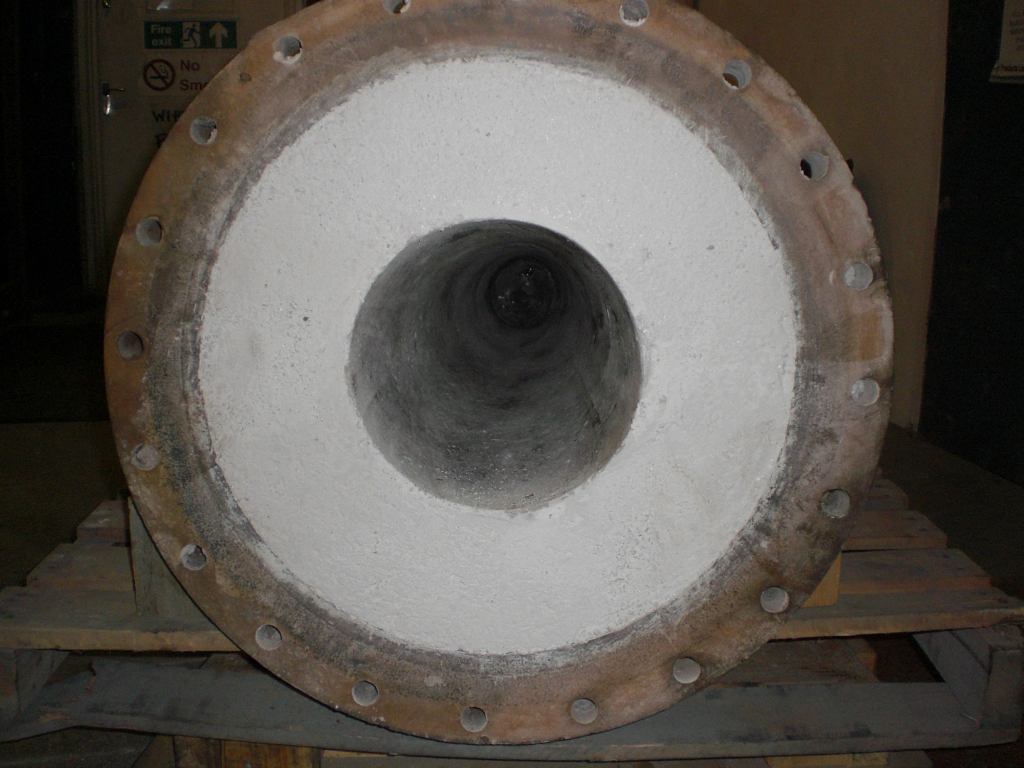 Blast furnace gas pipe linings (Tuyere Stock)