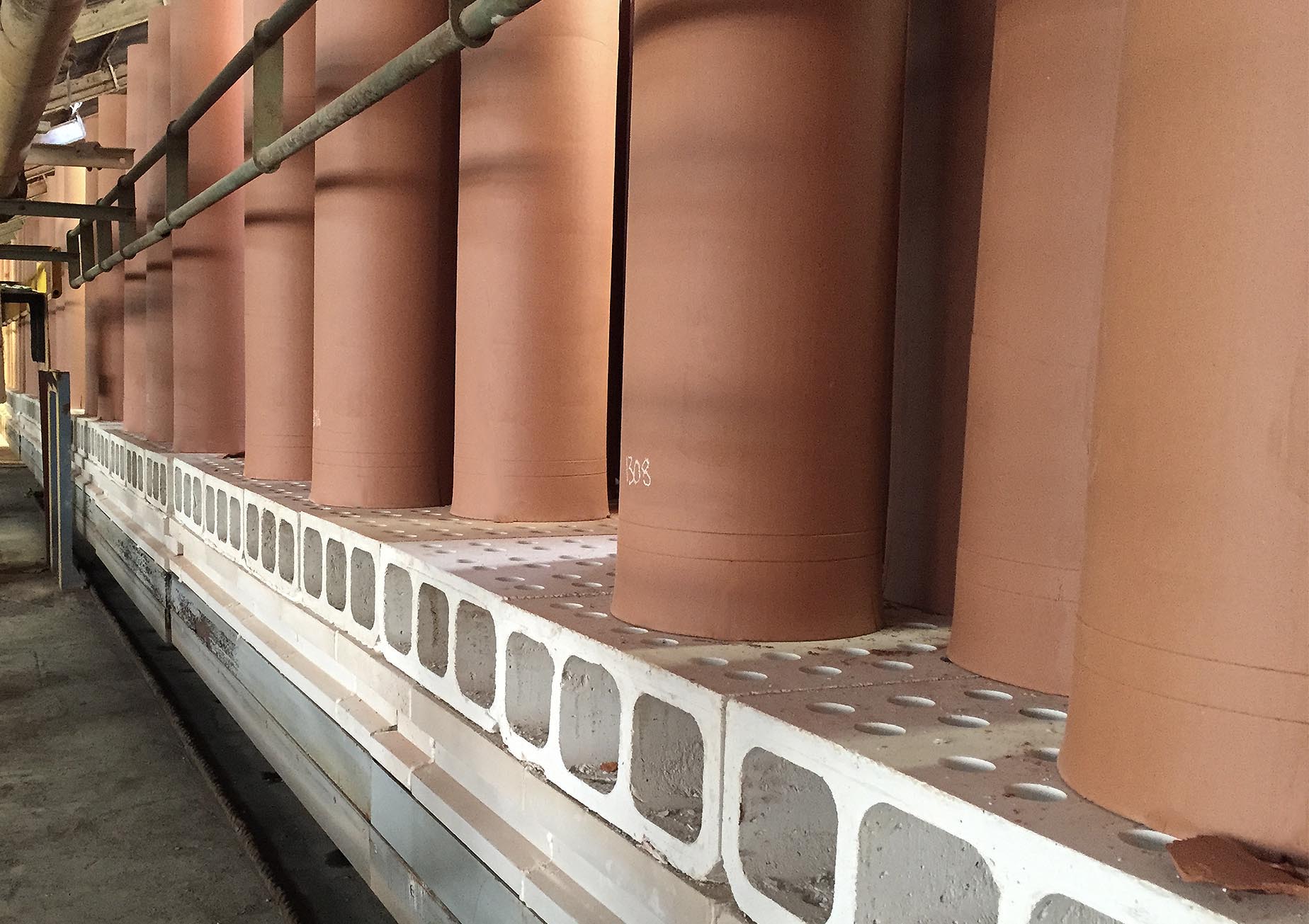 Finished fired pipes